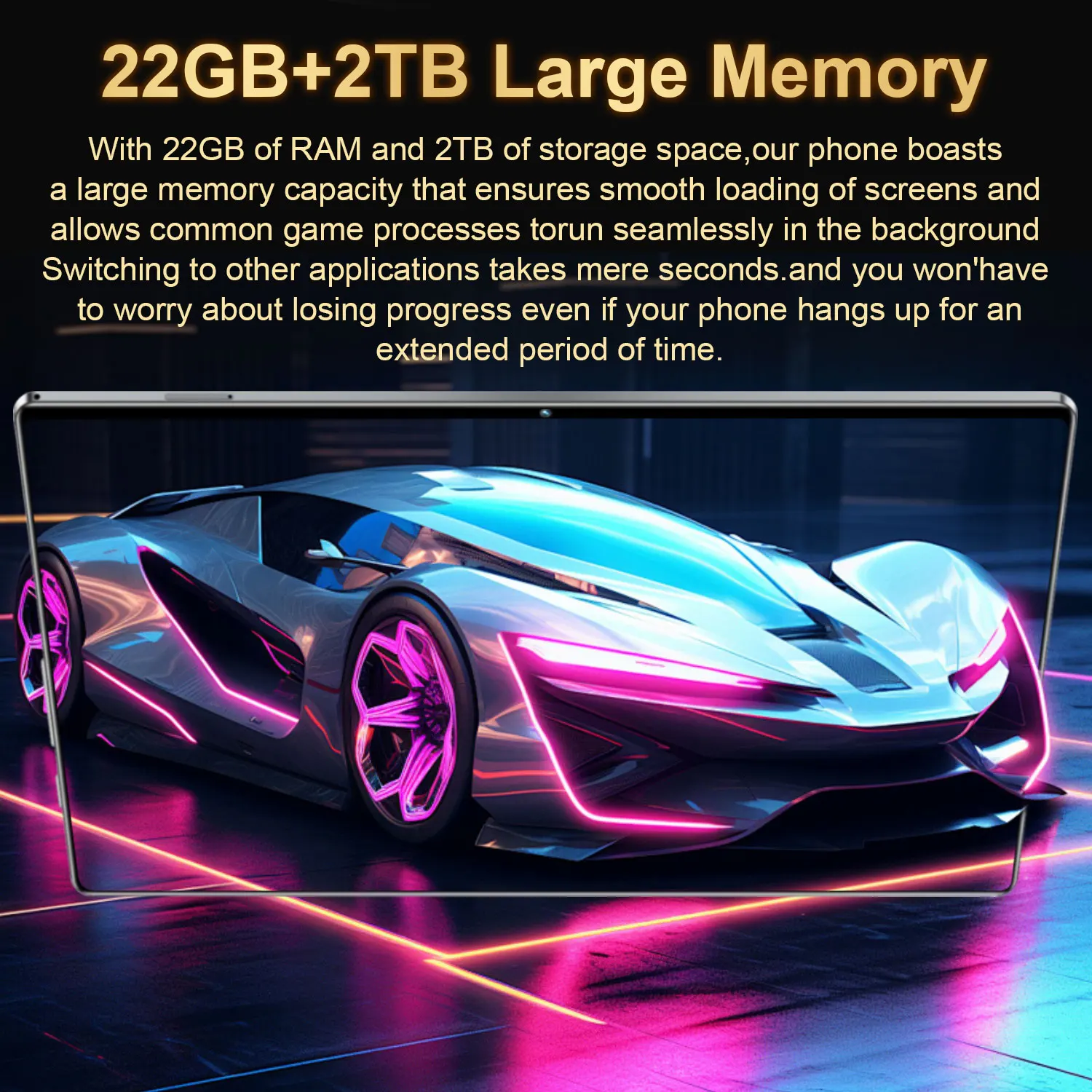 تابلت أندرويد أصلي 16 جيجابايت + 1 ، تابلت عالي الدقة ، 5K ، 5G ، بطاقة مزدوجة ، واي فاي ، نظام تحديد المواقع ، جديد ،