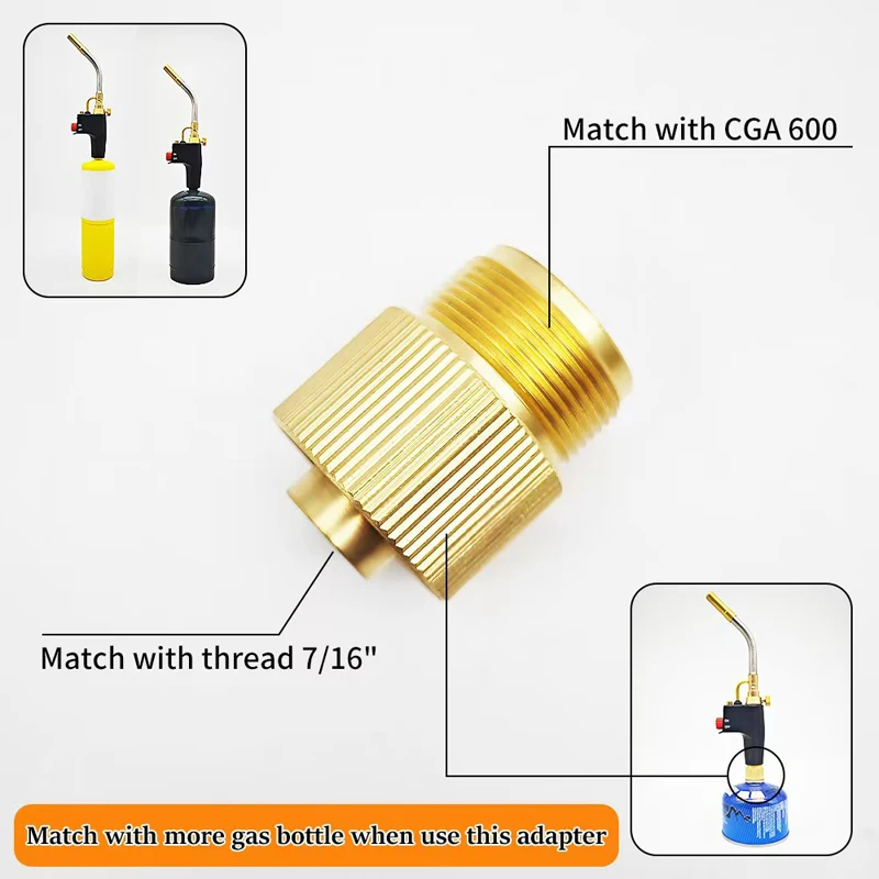 

Адаптерный клапан бензобака для походной плиты от 1 "-20 UNF до 7/16"-28UNF для MAPP, адаптер для газовой плиты, конвертер Lindal Valve