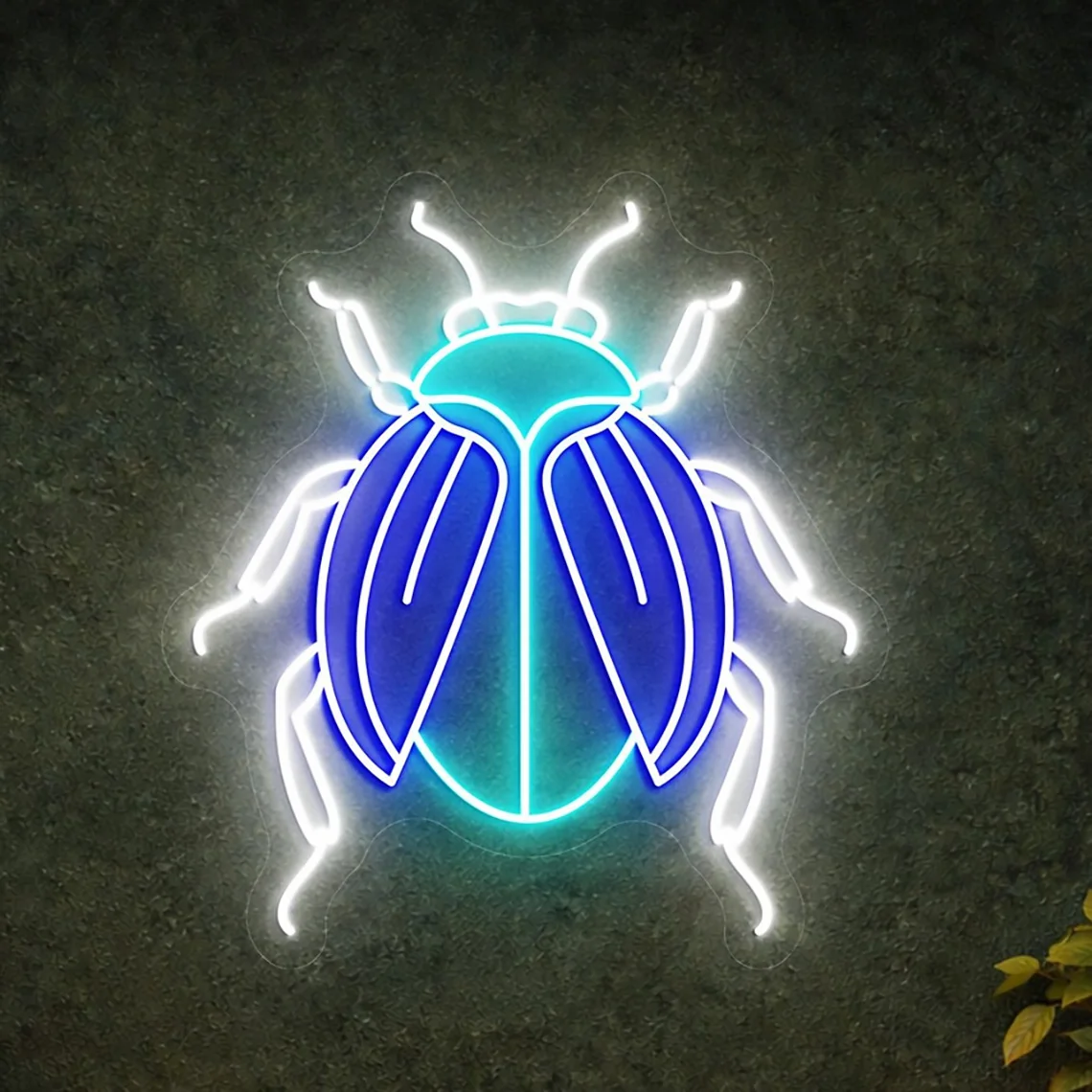 Beetle Neon Sign Insect Neon Nature Aesthetic Wall Art Bedroom Decor Gift for Nature Lovers