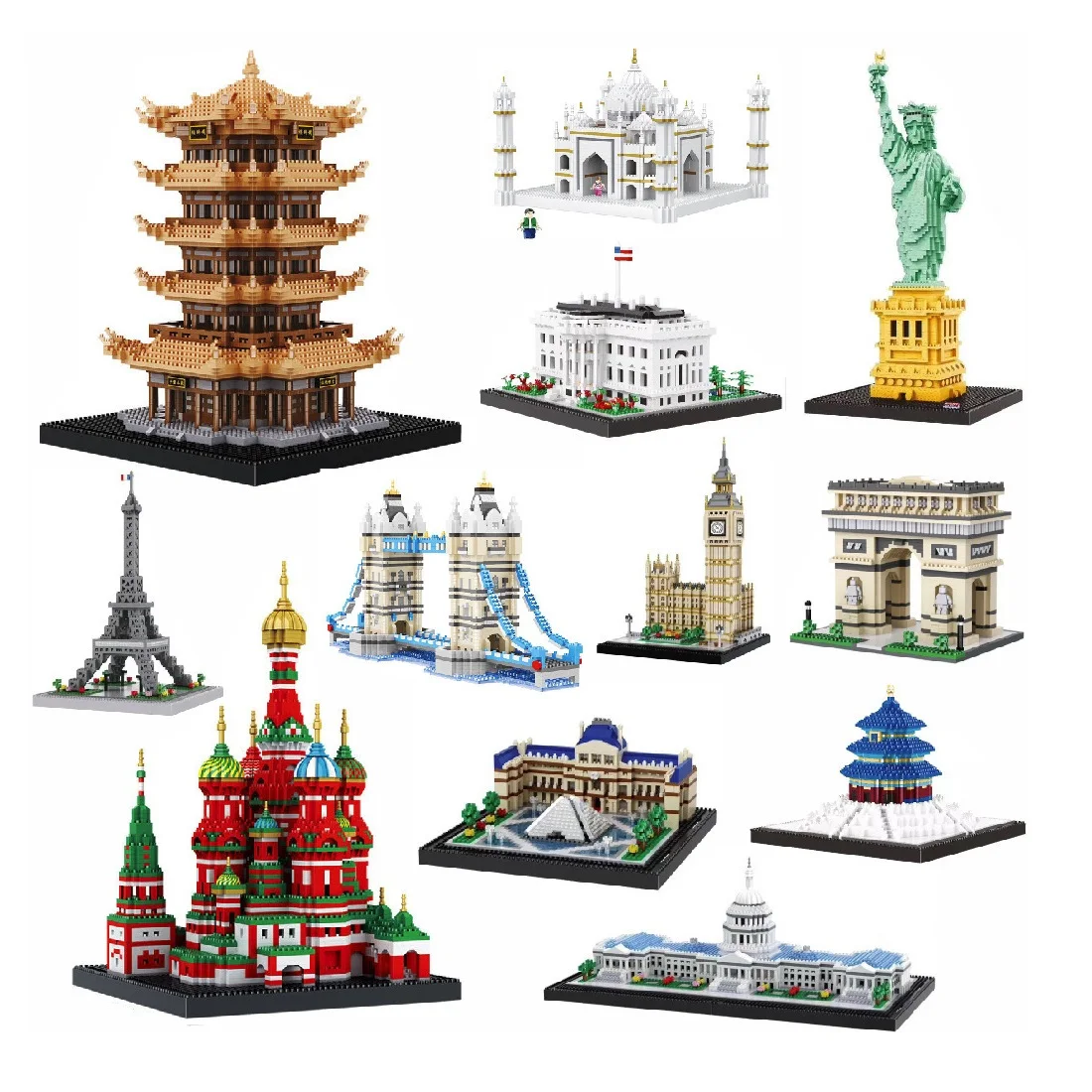 

Balody Mini Blocks World Architecture Castle the Statue of Liberty Model Assembly Bricks for Children Toys Kids Xmas Gifts 16091