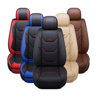 Universal Car Single Seat Cover Full Car PU Leather Seat Covers Cushion Protetor Fit For Most Auto Trucks SUVS Accessories