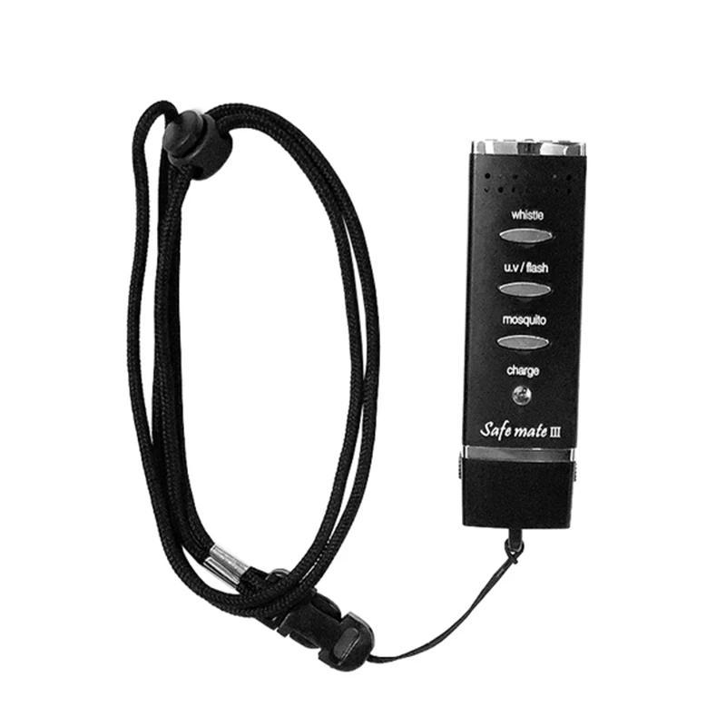 [Safemate] 세이프메이트 전자 호루라기 경찰, 여성 안전 호신 용품 UV LED램프 충전식 전자휘슬 APH-204M
