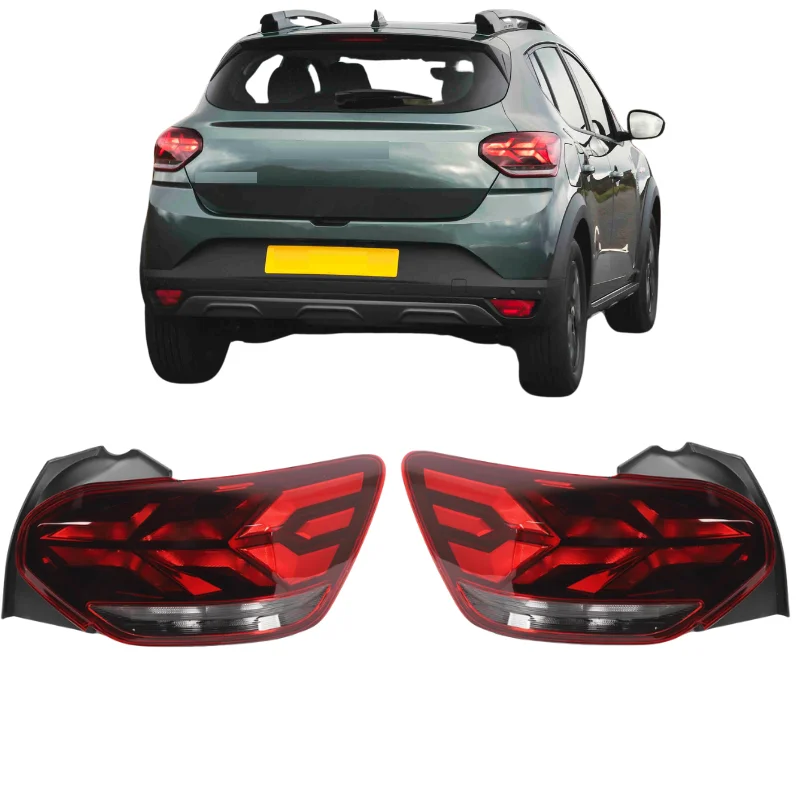 

Rear Tail Brake Stop Lights for Dacia Sandero Stepway 2022-2024 Replacement Parts 265557573R 265501832R Waterproof Auto Part