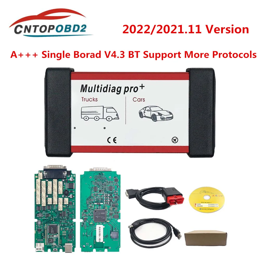 

Best A+ Single Board TCS Multidiag PRO + Bluetooth 4.3 FW 3201 NEC Relay V2022/2021.11 for Car Truck Diagnostic Tool Until 2022