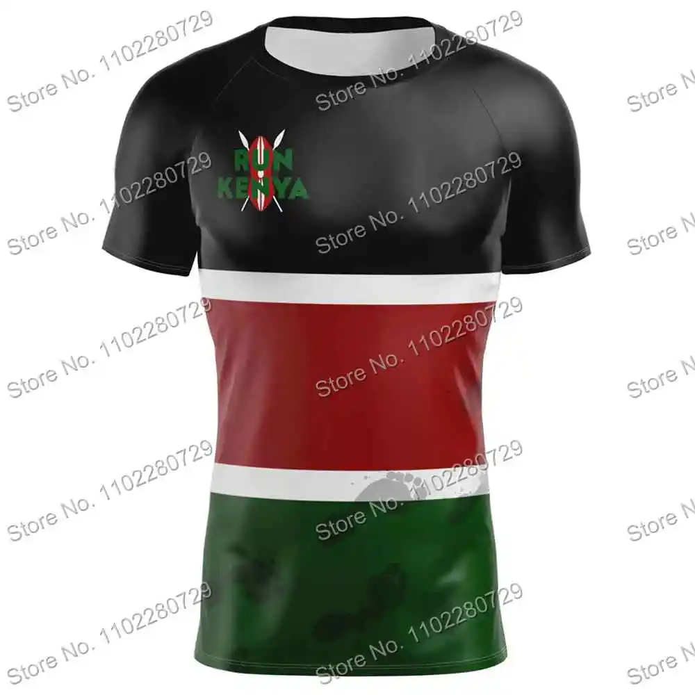 Summer Run Kenya Running T Shirt Shirts Tech Tee Custom Name Clothing Training Tops Downhill Jersey Sportswear