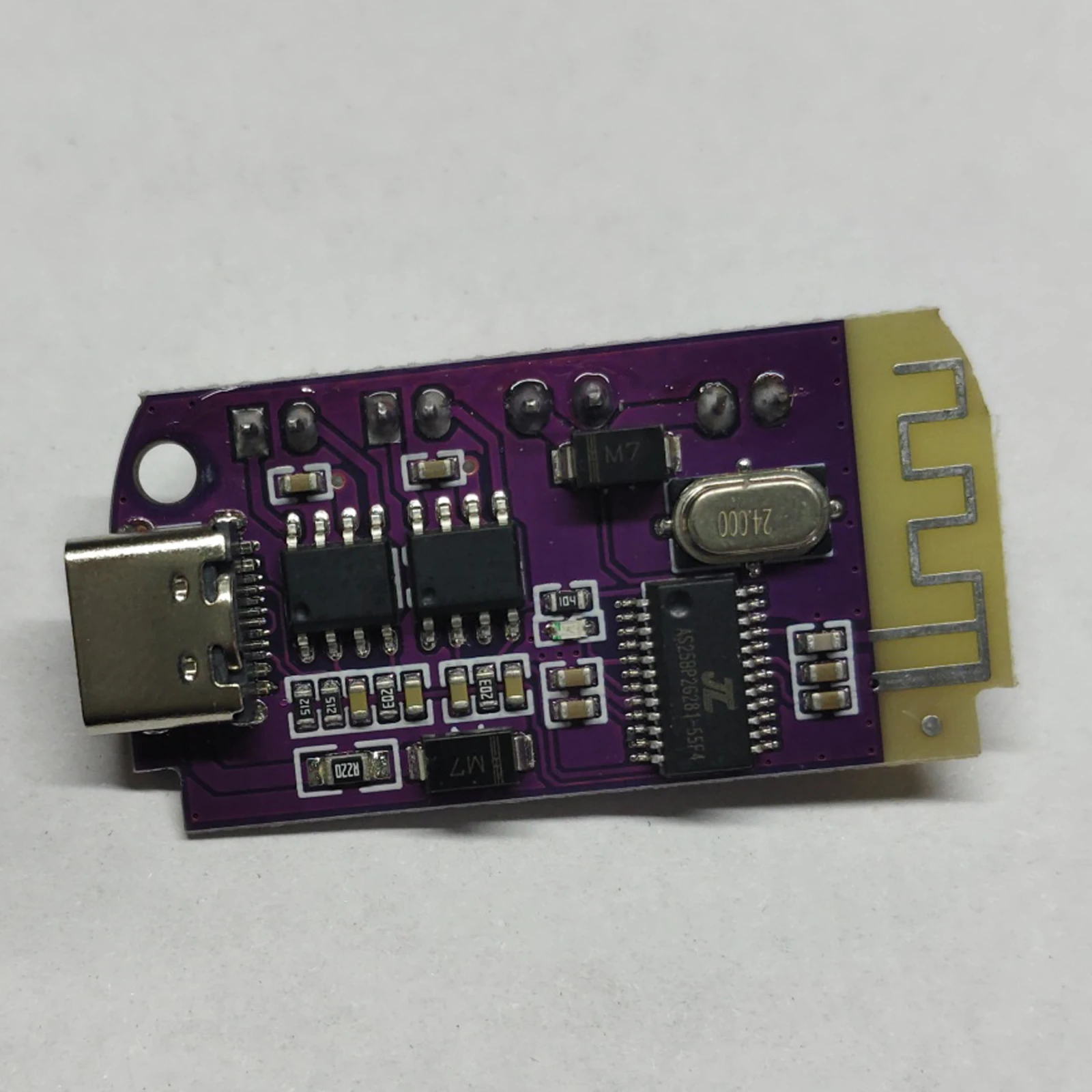 Stereo Bluetooth-Compatible Board CT14 Micro 5.0 Power Amplifier Module 5V 5W*2 with Charging Port for Refitting Idle Sound Box
