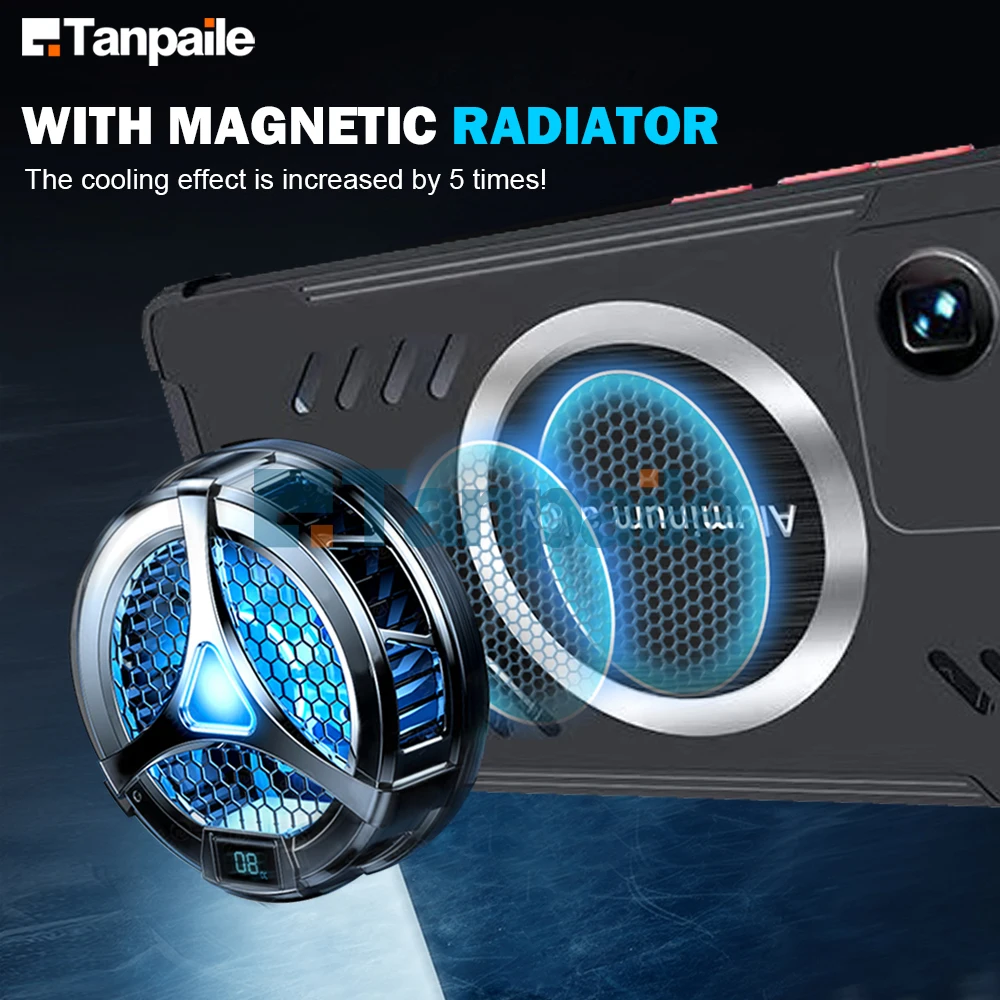 Tanpaile Magnetic Cooling Case For ZTE Axon 40 Ultra Pro Axon40 Ultra Case Hard Bumper Heat Dissipation Phone Back Cover