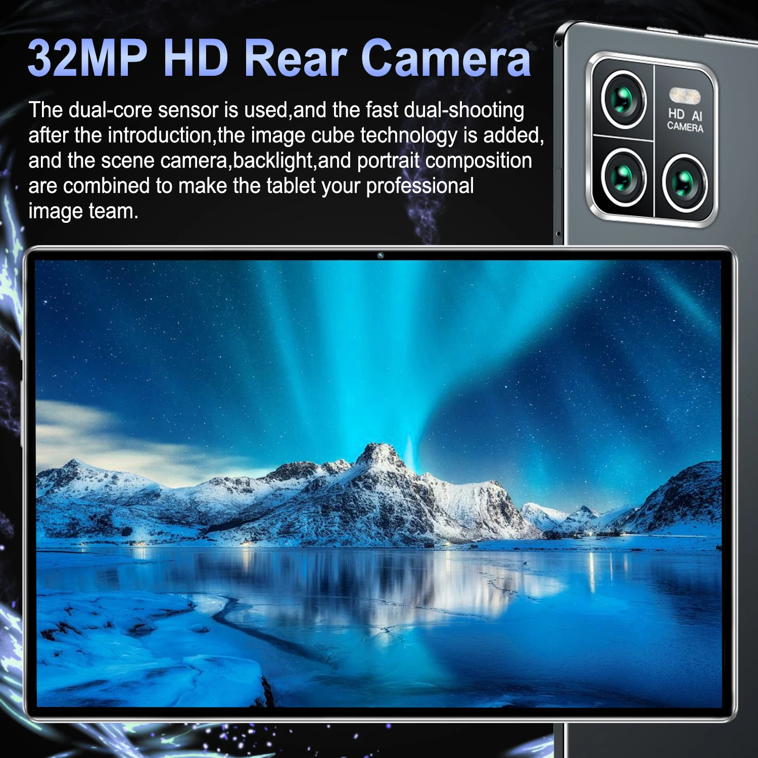 New 2026 5G Tablet 10.58 Inch HD Display 16GB RAM 1TB ROM 20000mAh 14 Core Android13 GPS WPS Dual SIM With Keyboard
