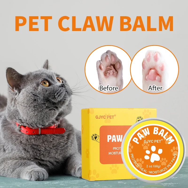 

60g Pet Paw Care Creams Puppy Dogs Cats Paw Protector Cream Moisturizing Forefoot Toe Health Dry And Cracked Foot Care Butter