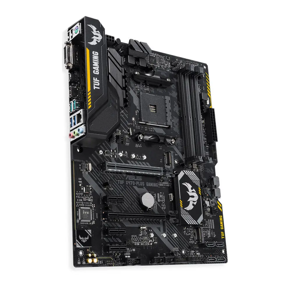 Imagem -02 - Soquete da Placa-mãe para Jogos X470 Tuf X470-plus Suporte Am4 Ryzen 3200g 5600 5700g 5900 Cpu Ddr4 64gb Atx