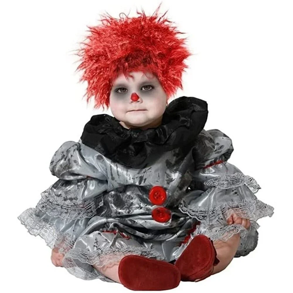 Maxia fiesta-disfraz de payaso para bebés unissex em varias talla halloween carnaval teatro
