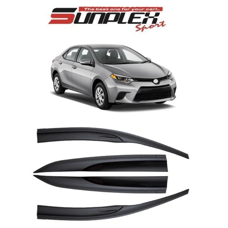 Car window accessories for Toyota Corolla 2013-2017 Sport Style window deflector rain cover visor awnings