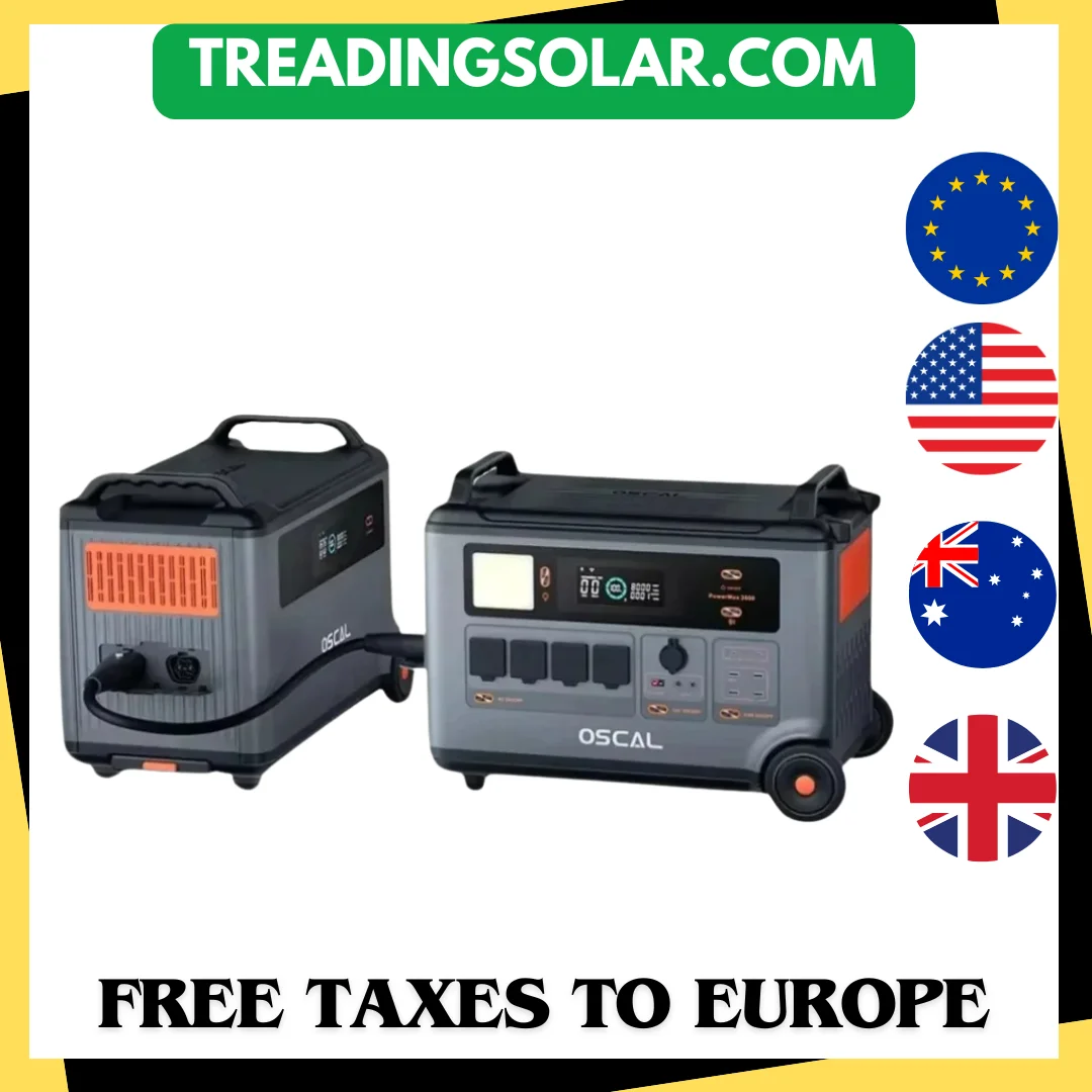 

Blackview PowerMax 3600 Rugged Power Station Oscal BP3600 3600Wh Extra Battery Pack, 3600Wh to 57600Wh LiFePO4 Battery