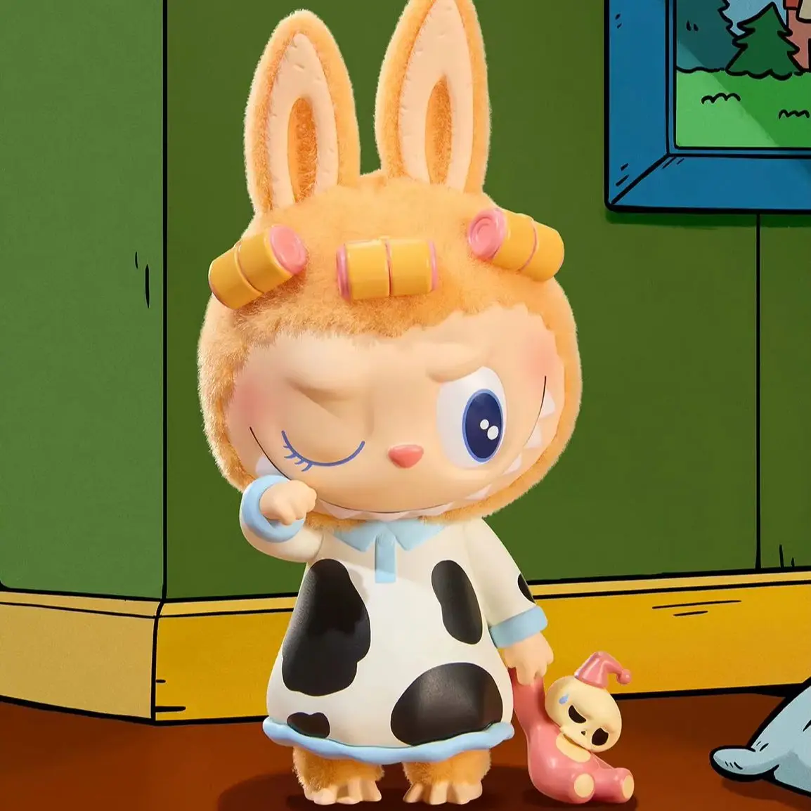 

100% подлинные POP MART The Monsters 1:00 A.M. Серия, оригинальная рождественская глухая коробка, коллекционные фигурки, праздничная загадочная игрушка в подарок