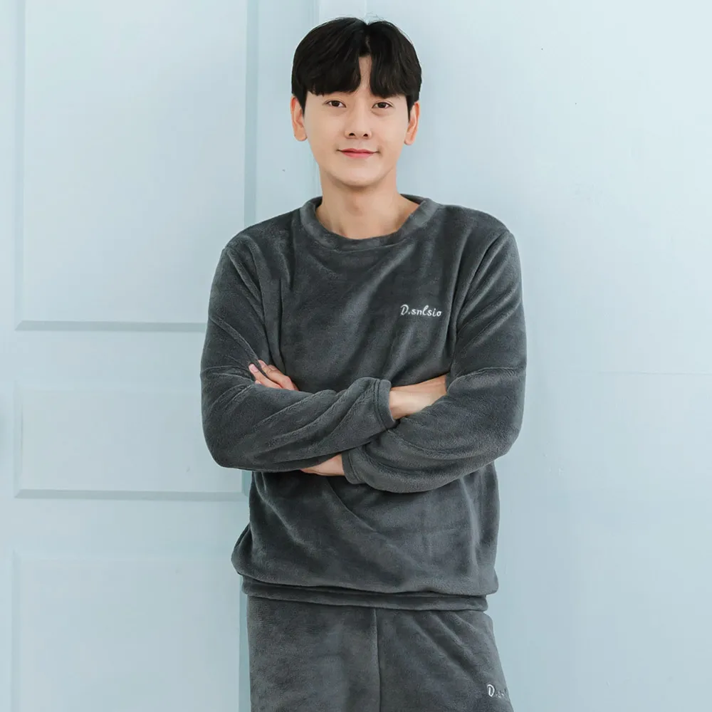 بيغامات نوم من المنك للرجال ، ملابس نوم منعشة #1