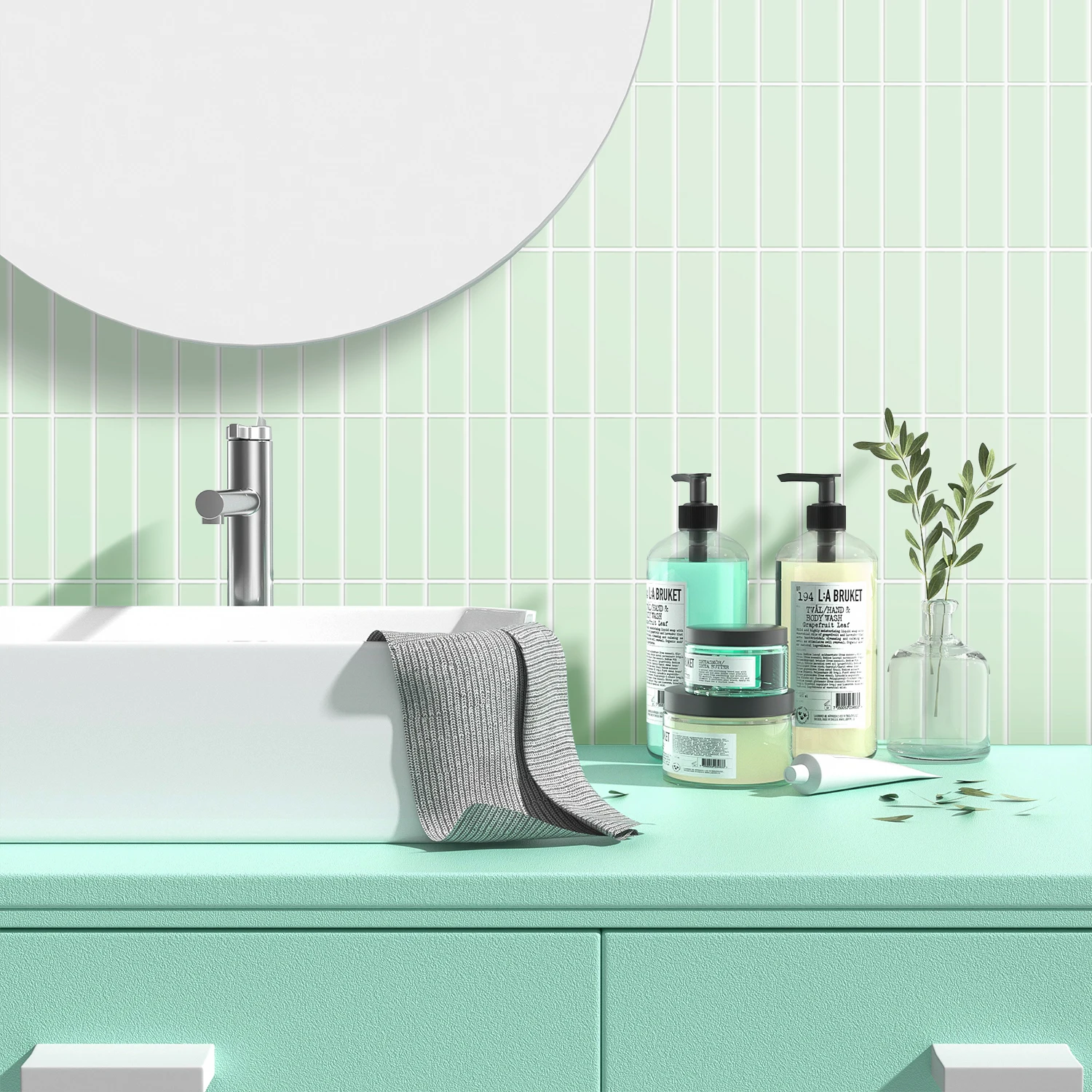 10pcs Self-adhesive Wall Sticker 3d Square Wall Panel Tile Decal Bathroom Kitchen Splash Waterproof Vinyl Wallpaper DIY for Home view 2