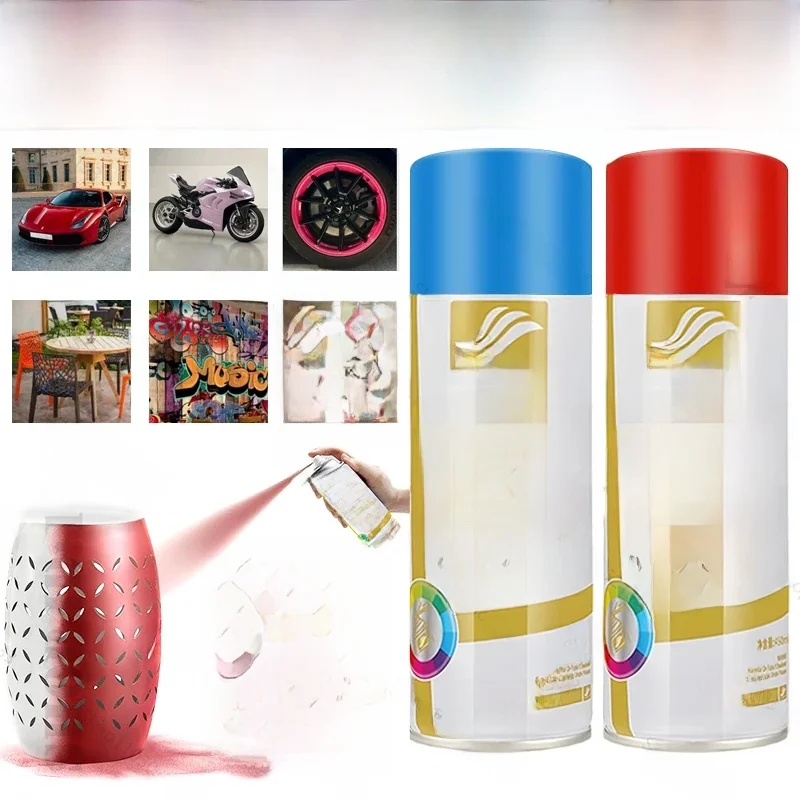 AliExpress 2-bottle pack,for graffiti,car spray painting,wall paint,furniture paint,Motorcycle Bike paint,Black,white,red,yellow,green,blue