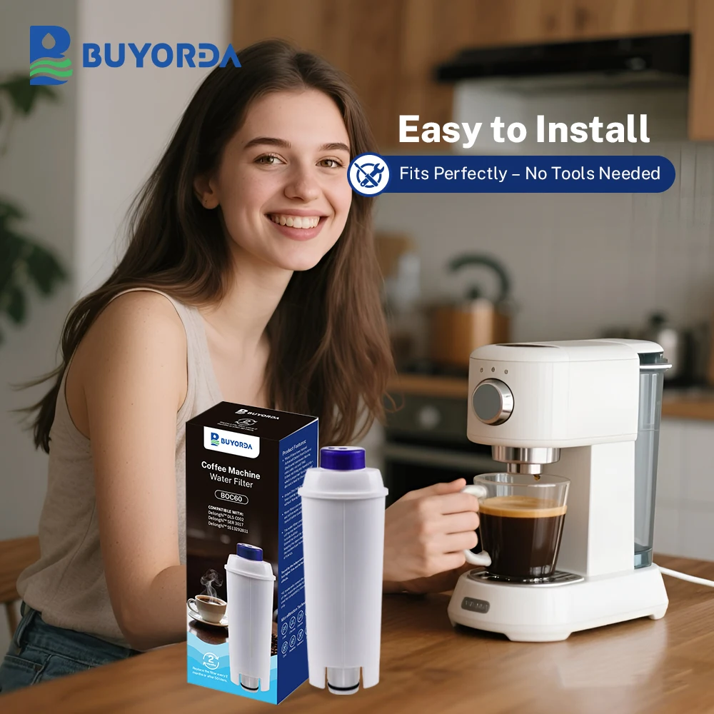 Filtro Para Máquina De Café Compatible Con for Delonghi DLSC002, Con Filtro De Agua Suavizante De Carbón Activado, Apto Para for De’Longhi ECAM, Esam, ETAM