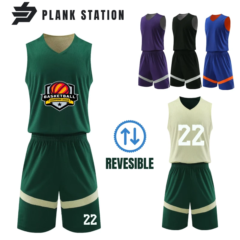 

Unisex Basketball Uniform Men Children Kid Revesible Jerseys Plus Size Big Size DIY Customize Team Number Name Logo