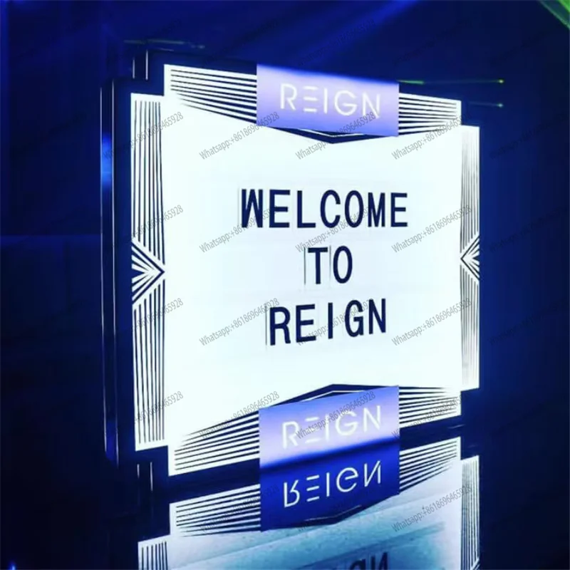 

CUSTOMIZED SHAPE LOGO LED MESSAGE BOARD FOR NIGHT CLUB