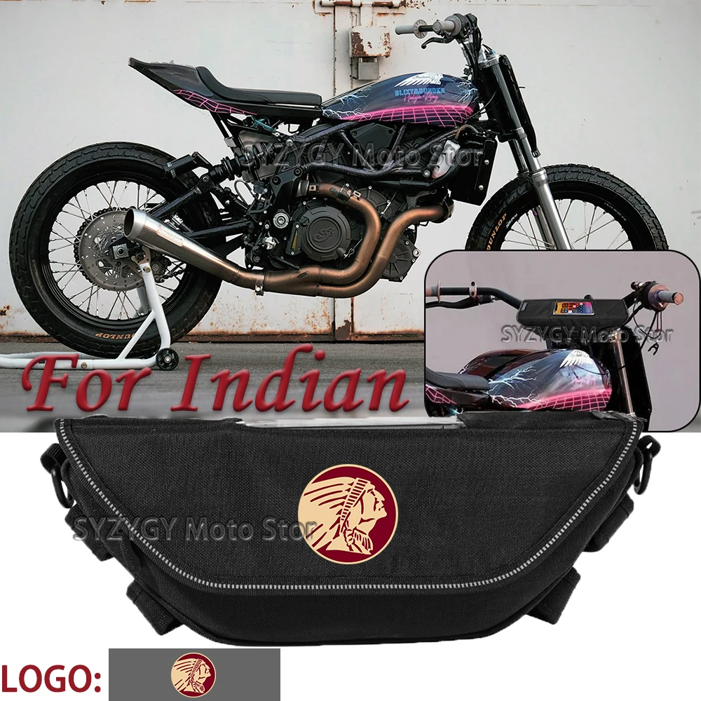 

For Indian FTR Rally Sport 1200 Carbon Motorcycle accessories tools bag Waterproof And Dustproof Convenient travel handlebar bag
