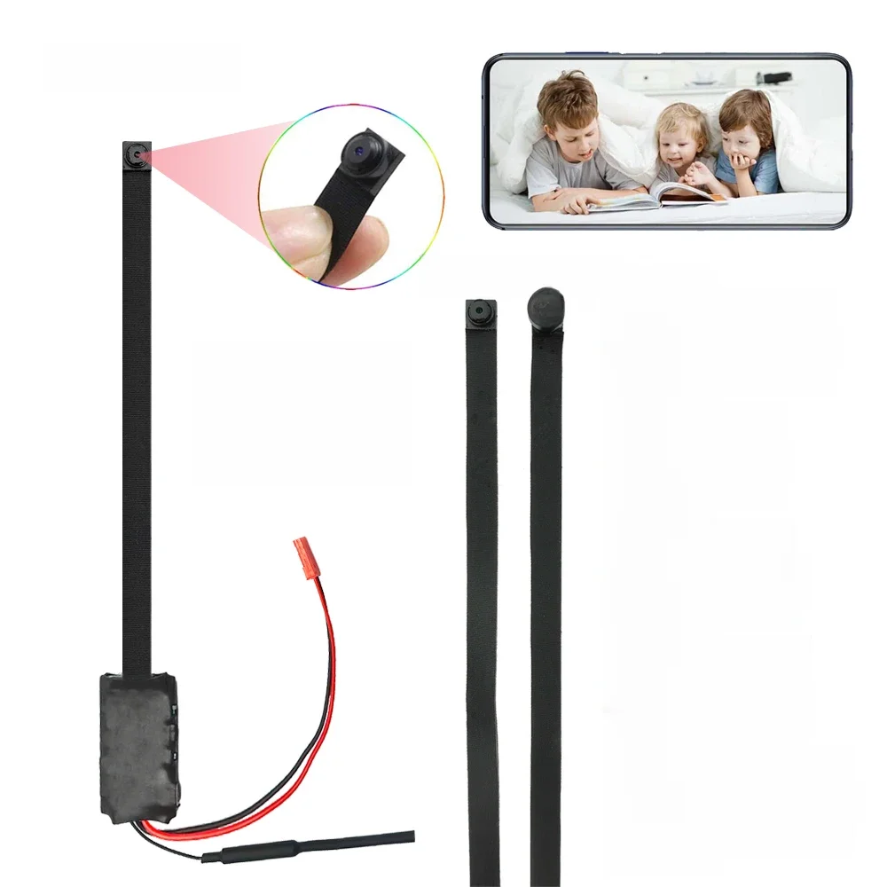 Miniaturowa kamera WiFi 1080P HD, moduł DIY, rejestrator wideo dla opiekunki, mikro kamera 4K do monitoringu domu, alarm, zdalne sterowanie, ukryta kamera z obsługą kart TF. — 2