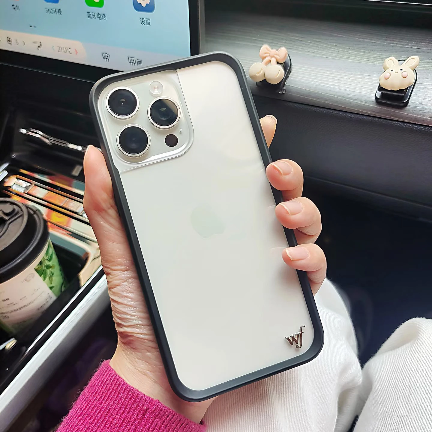 

Чистый цвет, прозрачный чехол в горошек с диким цветком для iPhone 17, 15, 14, 16, 13, 12 Pro Max Plus Air, простой модный чехол