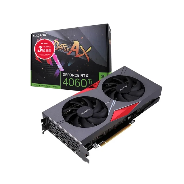 COLORFUL 지포스 RTX 4060 Ti 토마호크 DUO D6 8GB