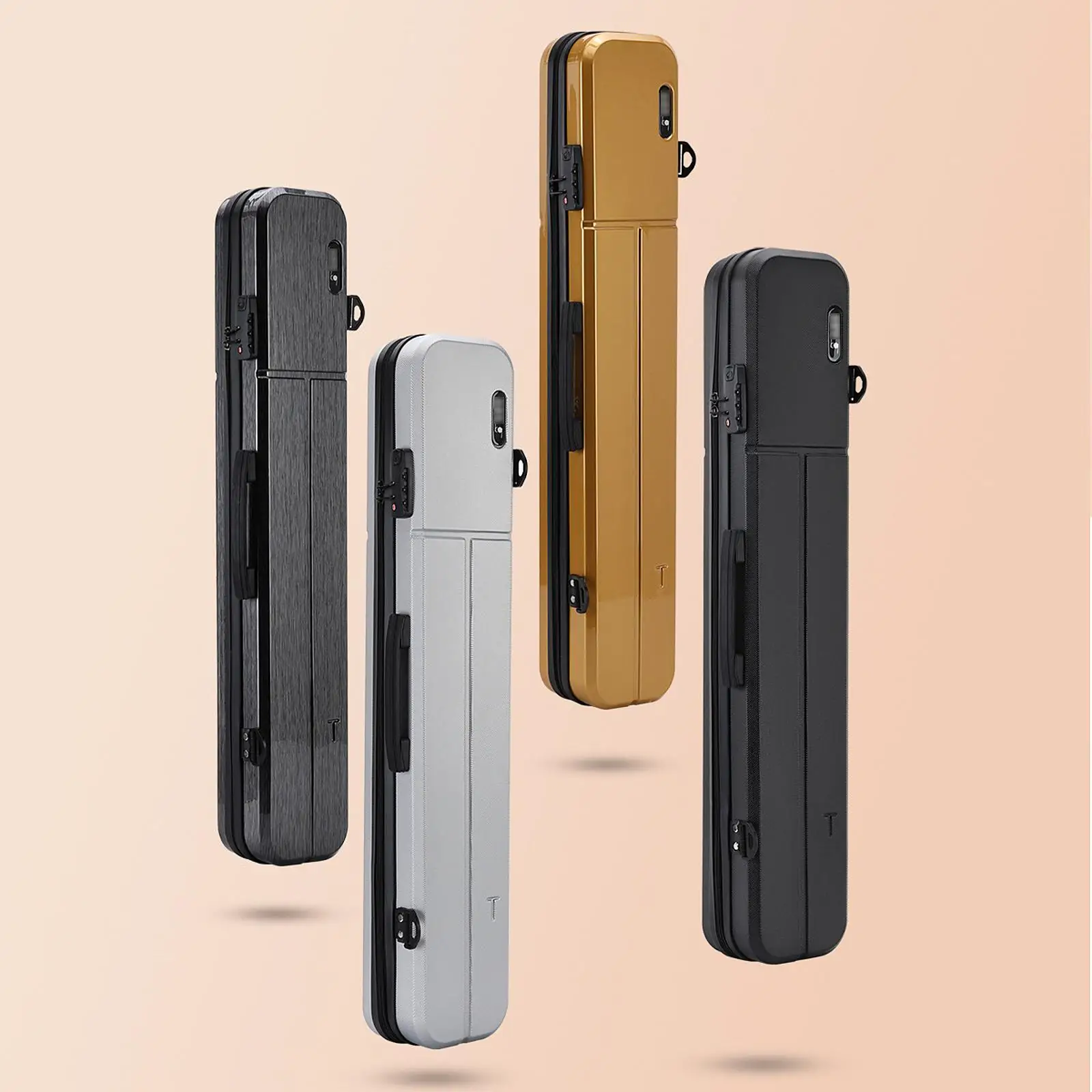 Custodia rigida per stecche da biliardo con serratura a combinazione Forniture portatili con scomparti Custodia adatta per riporre stecche staccabili