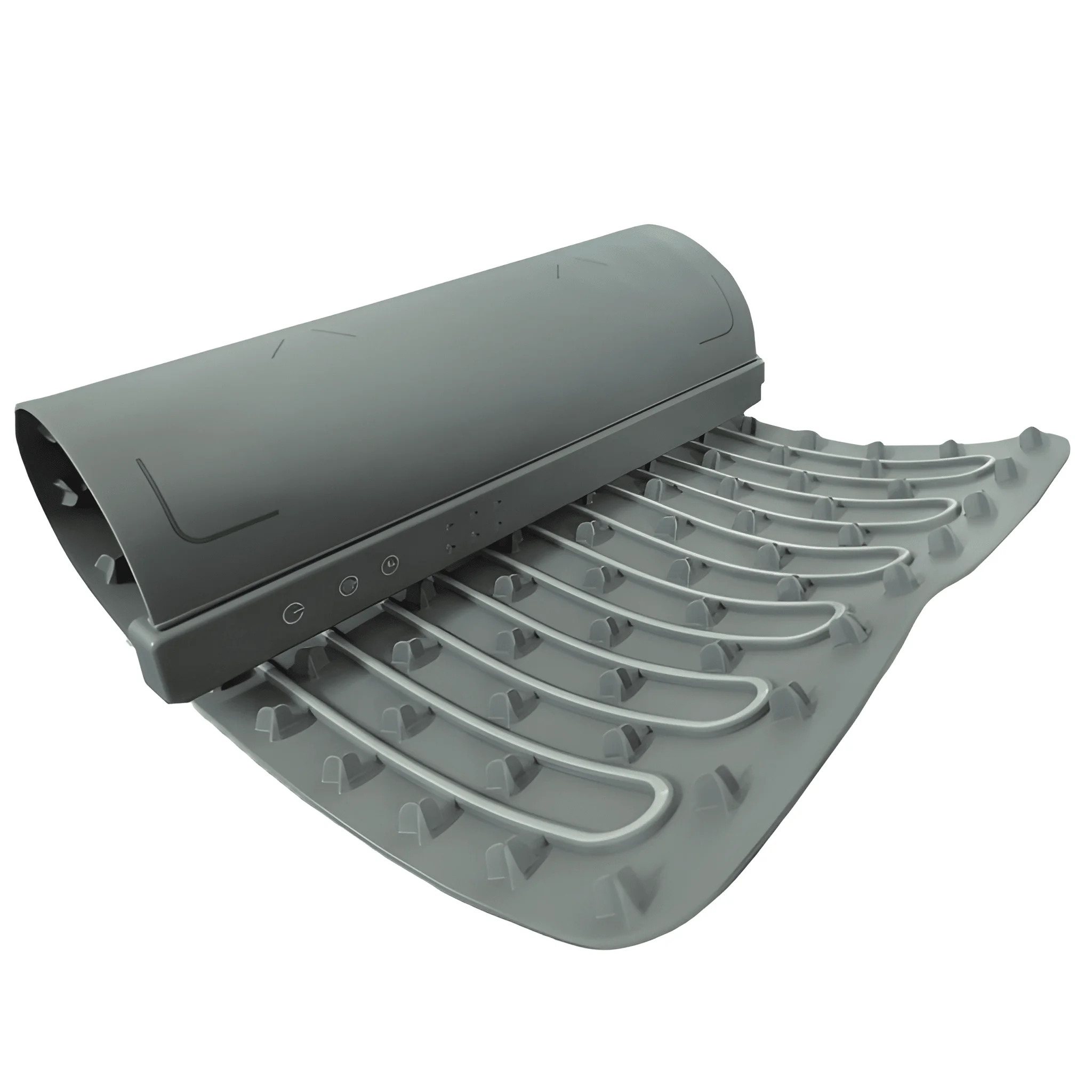 Immagine 7: Vassoio Elettrico Termico Pieghevole in Silicone Scaldavivande Portatile Arrotolabile e Impermeabile