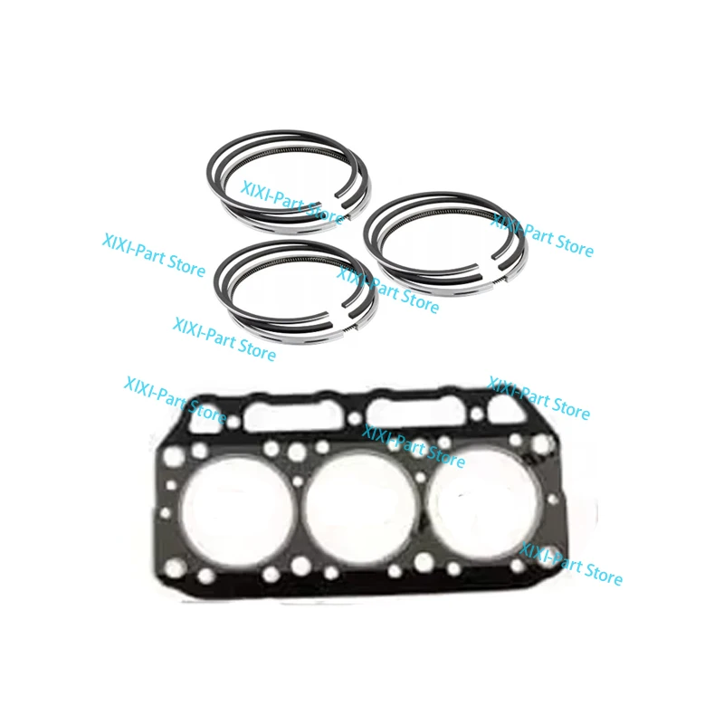 

Комплект для капитального ремонта двигателя Yanmar: прокладка головки блока цилиндров 3T75, поршневые кольца 75*2+2+4мм, запчасти для 3-цилиндрового двигателя