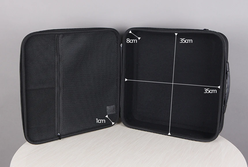 STB010 37x37x11cm EVA Sicherheitskoffer Mehrzwecktasche Multi-Aufbewahrungstasche mit Griff Utility Box Werkzeugkasten Zubehör-Aufbewahrungstasche – Detail 10