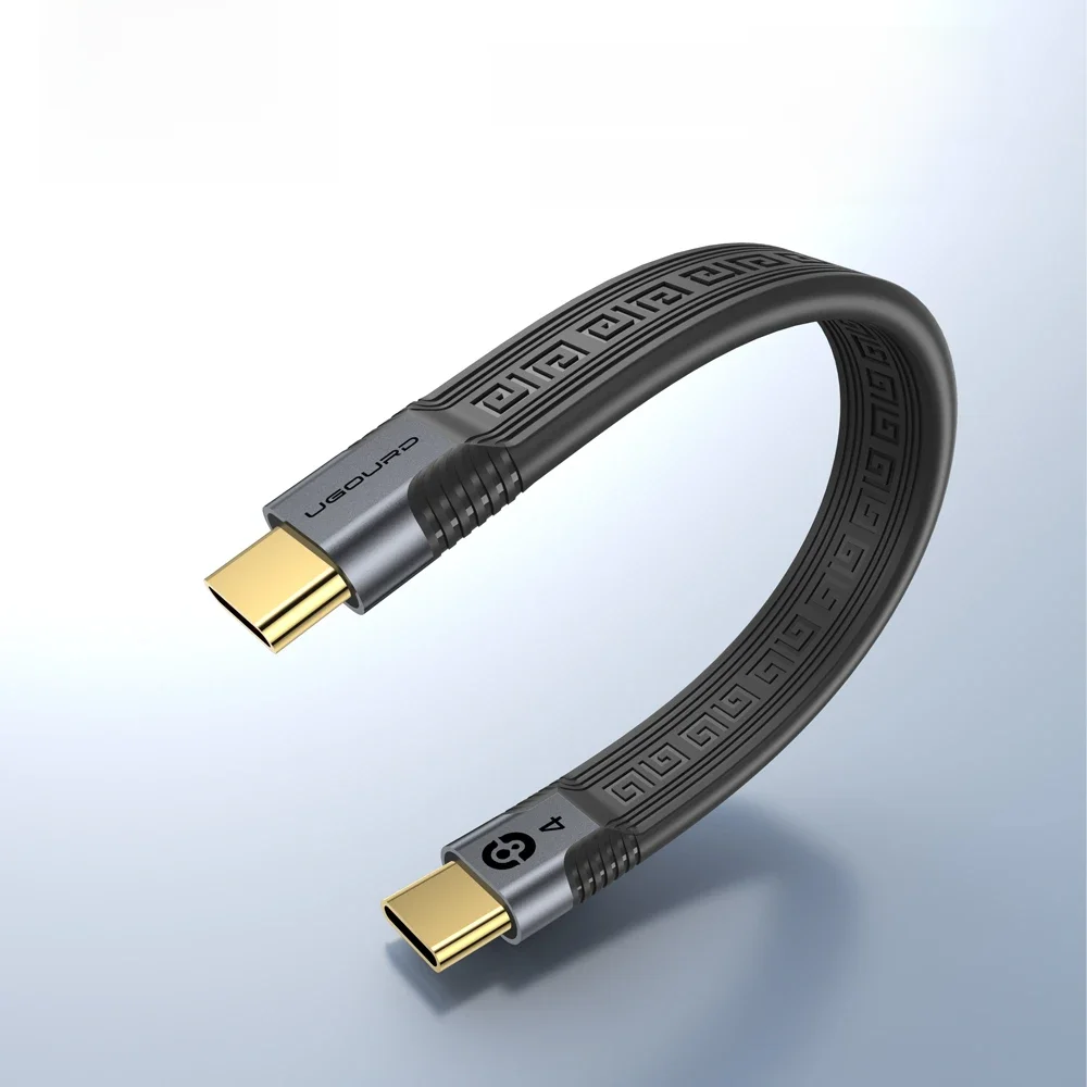 UGOURD Short USB4 Date Cable USB C Thunderbolt 4 Cable 40Gbps Type C to C PD 240W Fast Charging Cord 8K for HDD eGPU Power bank