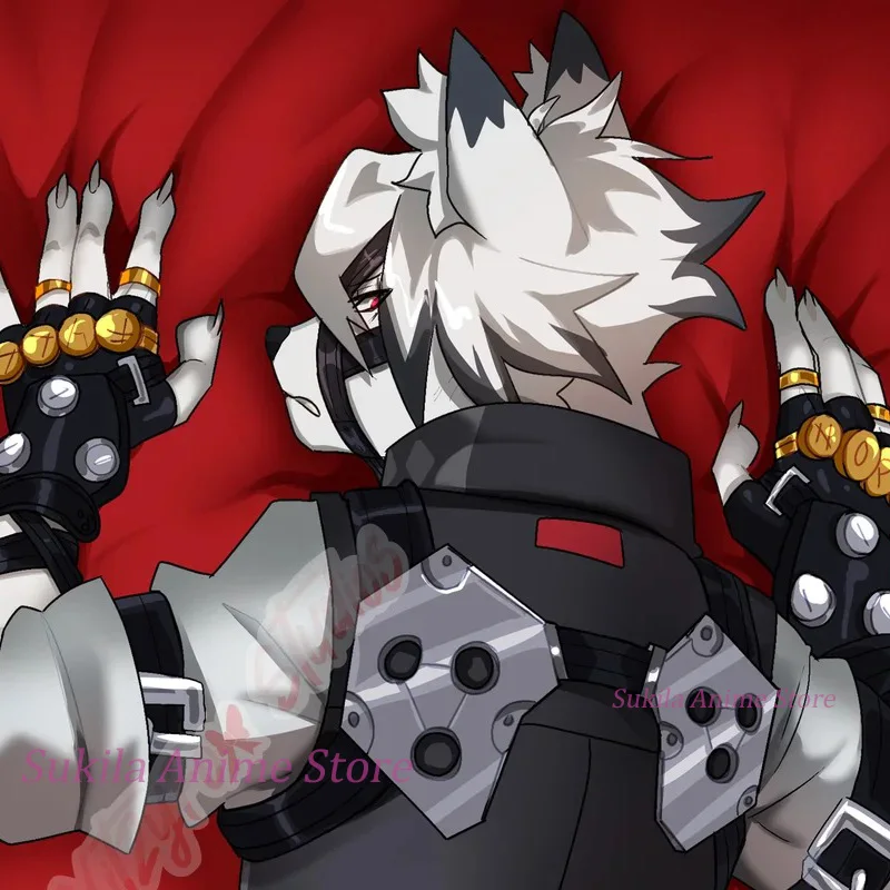 Dakimakura Anime Wolf Cyborg Von Lycaon Body Pillow Cover Double-sided Print Life-size Pillowcase