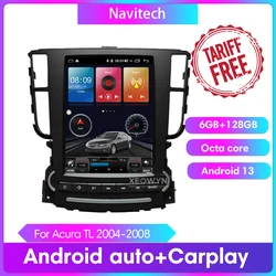 Touch Screen For Acura TL 2004 2005 2006 2007 2008 128gb Android 12 Multimedia Video Player Car Radio Audio GPS apple carplay