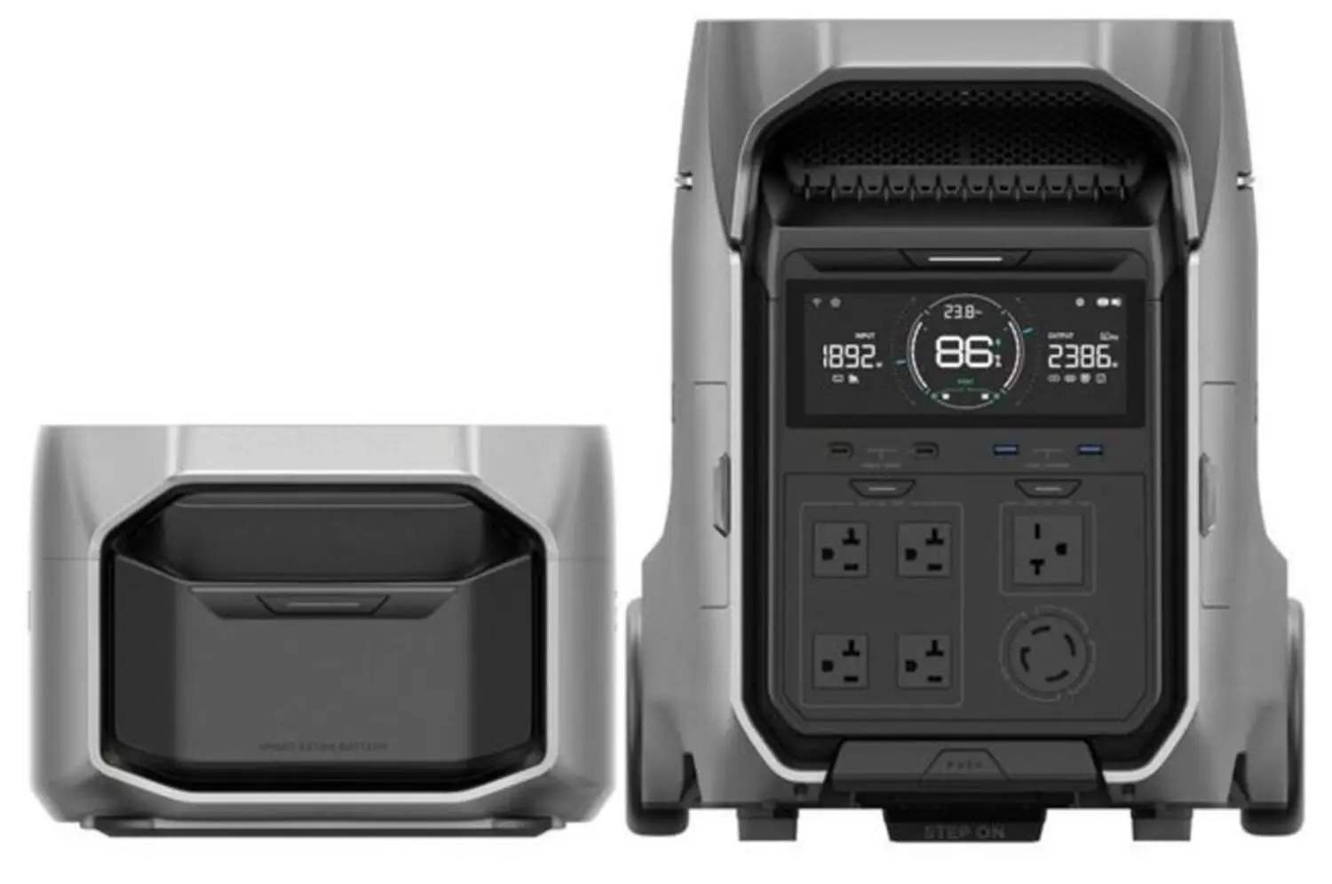 DELTA PRO 3 Stackable Portable Power Station 4000W Hybrid Solar Generator LiFePO4 Battery Emergency Backup Home Outdoor Camping