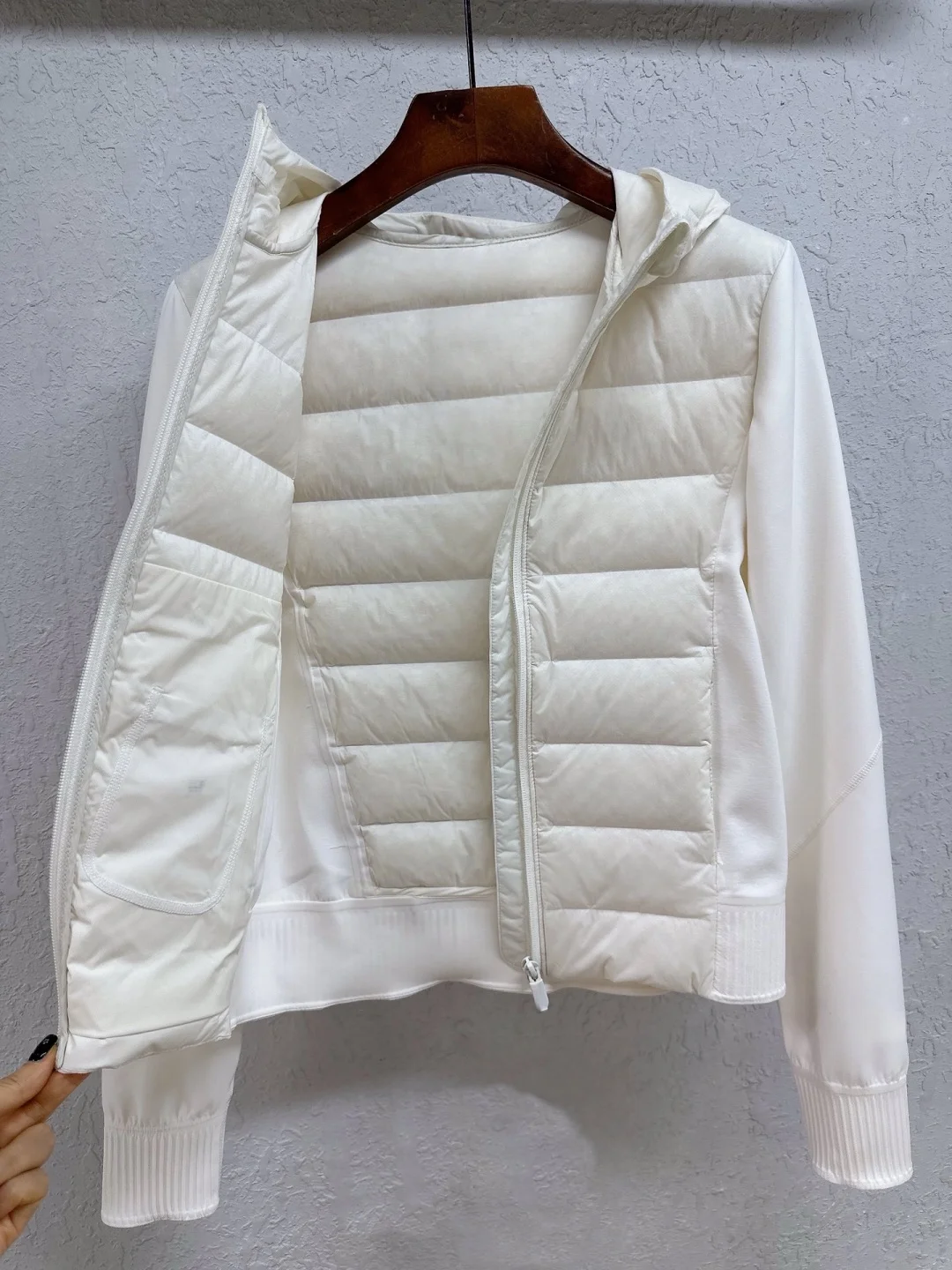 سترة خفيفة للغاية من ريش الإوز للنساء، شريط مختوم مقاوم للرياح، مقاس نحيف، معطف خفيف الوزن 90 من ريش الإوز الأبيض عالي الجودة #3