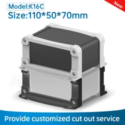 Custom Industrial Equipment Metal Box Signal Simulator Housing Aluminum Electronic Enclosure With Plastic Panel K16C 110*50mm