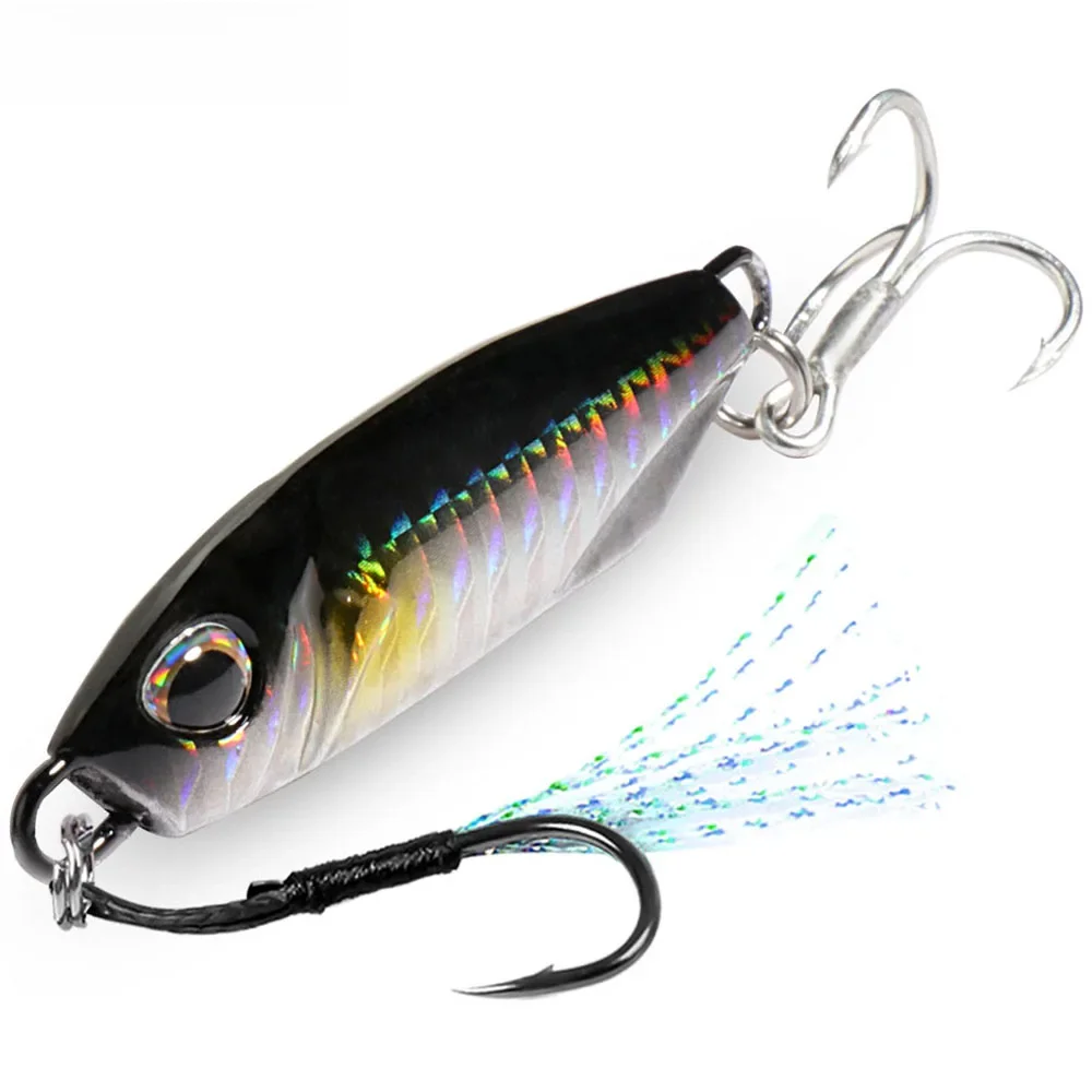 Leurre de pêche au gabarit en métal 10g 20g 30g 40g Shore Casting Swimbait VIB cuillère hameçon Spinner LAKE océan attirail Pesca appât artificiel