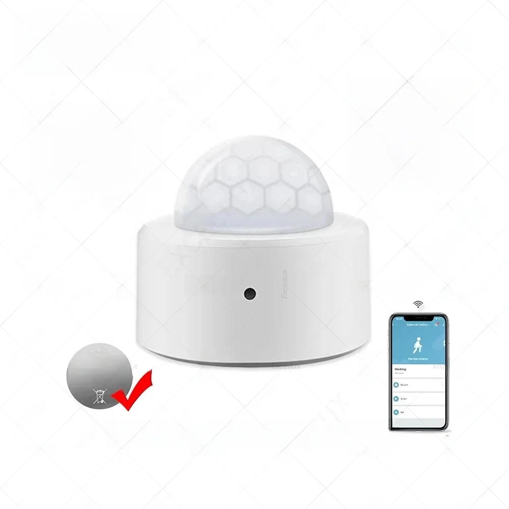 ZigBee Mini czujnik ruchu PIR inteligentny detektor podczerwieni ludzkiego ciała automatyka domowa czujnik alarmowy współpracuje z asystentem domowym — zdjęcie 2