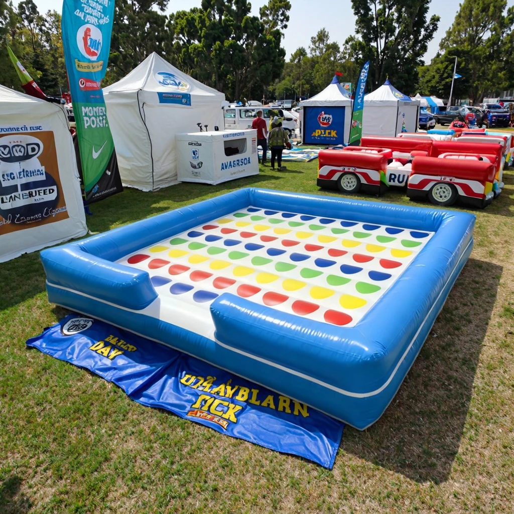 商業用ポータブルインフレータブルツイスターゲームマットレスイ - Kids Outdoor Daybed のレビューと価格