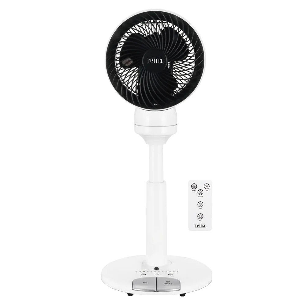 Reina Circulator Circular fan remote control for foot three-level rotating air circulation household office moisture-drying gas dry laundry low noise timer RF-8080R