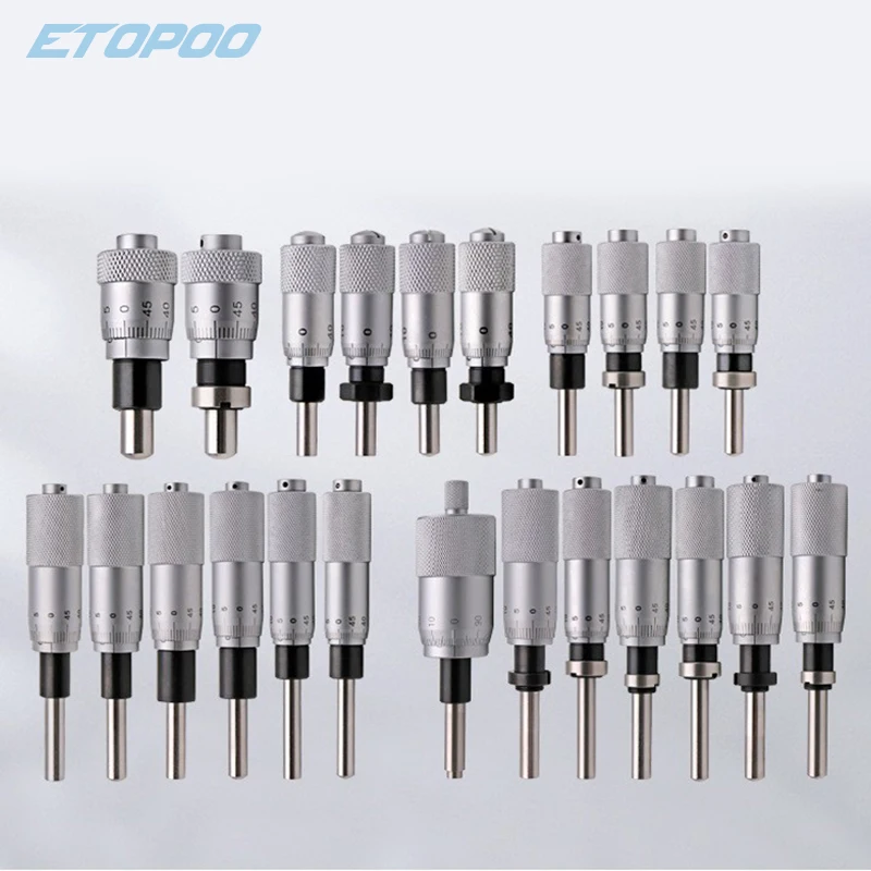 Micrometer differential head 0-13mm 0-6.5mm 0-25mm micrometer head fine tuning with mounting nut micrometer measuring head