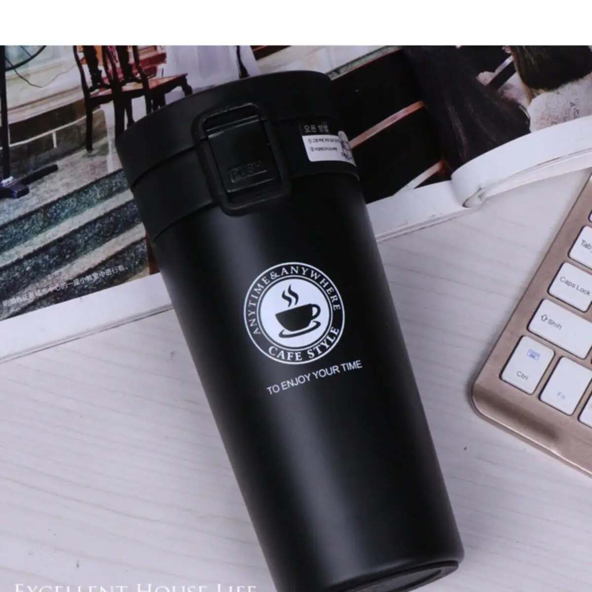 

Design Steel Thermos Tea And Coffee Mugs Colorful Printed Gift Items Office And Home Decoration Hot Expresso Chocolate