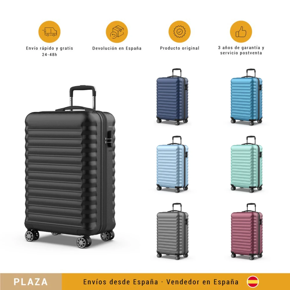 NUMADA - Maletas individuales Upfly ABS con Cierre de Combinación, 4 Ruedas Dobles 360º, Resistentes, Ligeras y con Interior Compartimentado