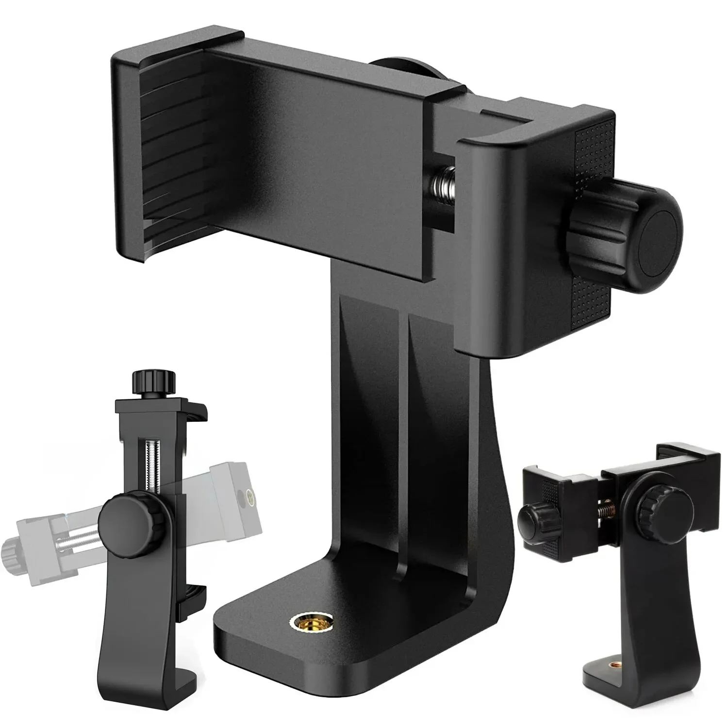 360-stopniowy klips do telefonu komórkowego kompatybilny ze wszystkimi śrubami 1/4 Uchwyt na telefon komórkowy Mocowanie statywu Adapter do statywu biurkowego do stojaka na iPhone'a — zdjęcie 2