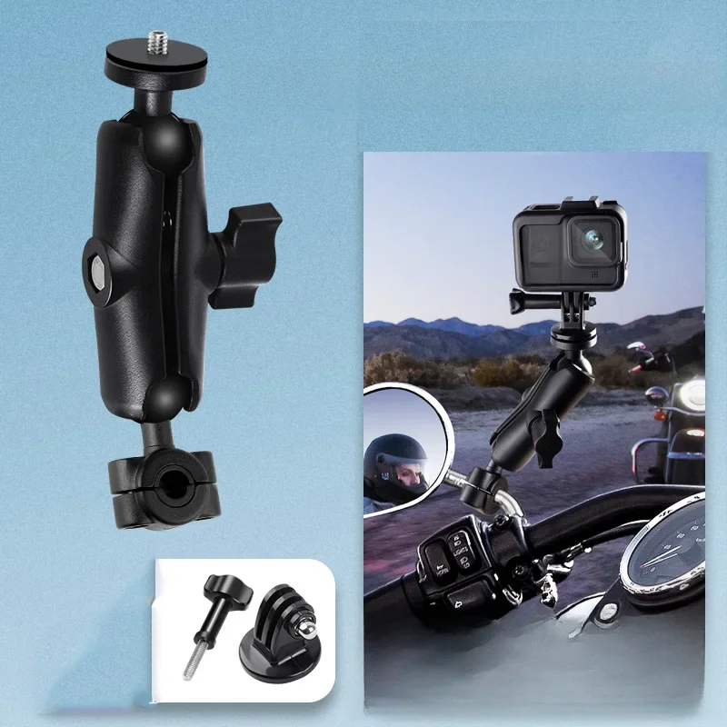 Uchwyt na kierownicę motocykla do montażu kamery Insta360 X5 X4 X3 X2 GoPro 12 11 10 9, uchwyt do kijka do selfie, monopodu, klips bazowy — zdjęcie produktu 7
