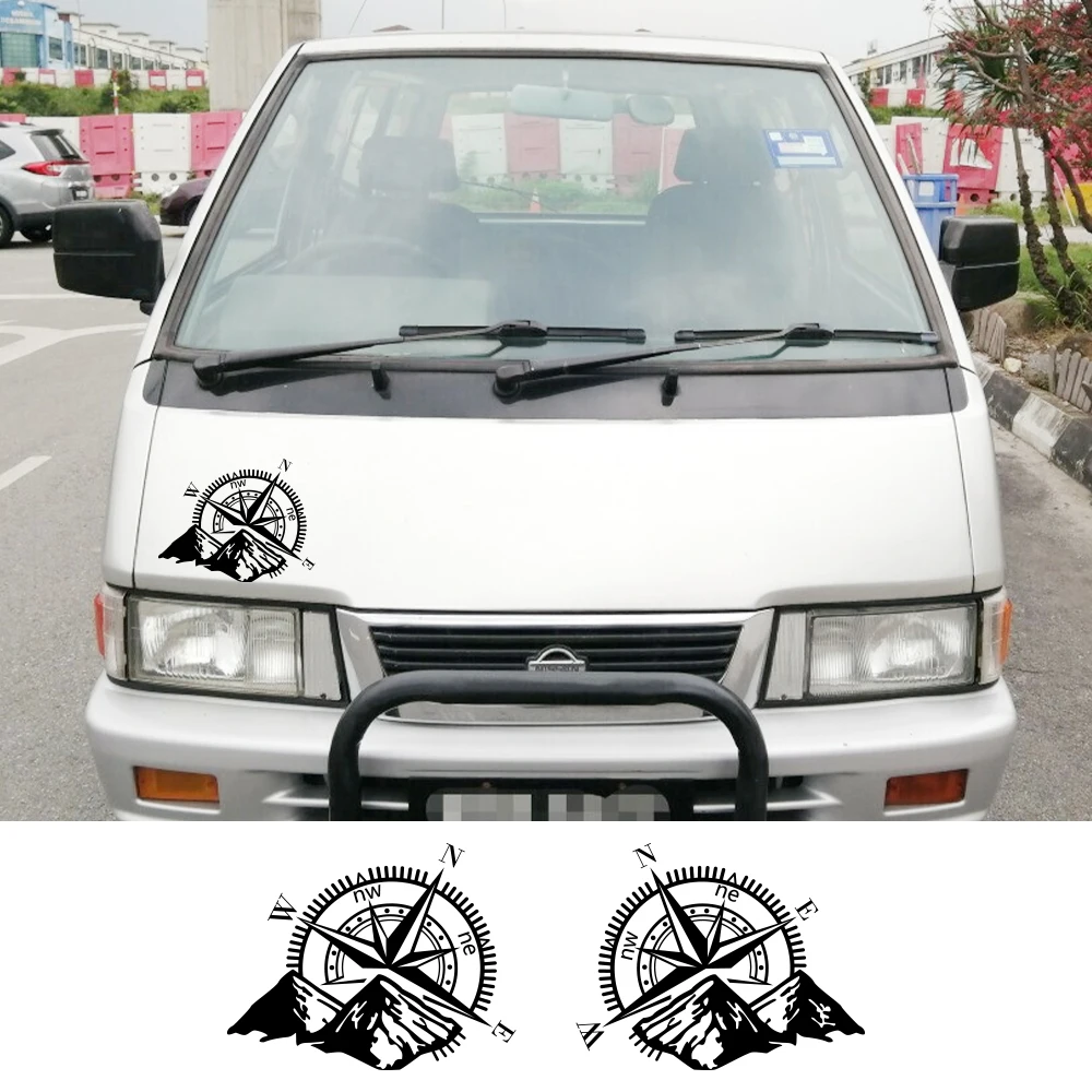 Car Stickers For Nissan Vanette C22 Nomad S21 Van Camper Graphics Mountain Compass Decor Decal Vinyl Cover Tuning Accessories