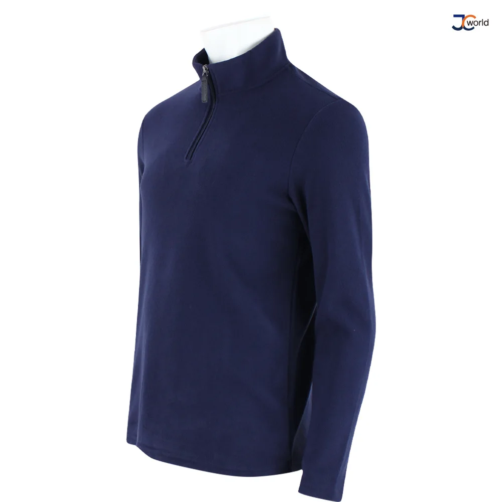 تي شيرت صوفي بأكمام طويلة من JCworld للرجال ، نصف سحاب لأعلى ، بأكمام طويلة ، ملابس يومية ، مقاس كبير ، YT19 ، شتاء ، 1 + 1 ، 95 إلى توي #4