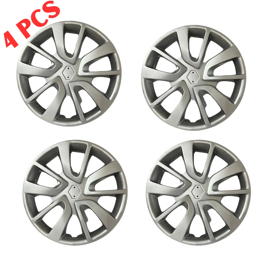 Wheel Cover set 4 Pieces 15\' Inch for Renault Clio Symbol Hub Caps Unbreakable Hubcaps Automotive Car Accessories Decoration